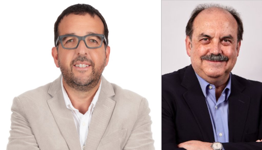 Albert Castells, alcalde de Vic i Josep-Eladi Baños, rector de la universitat de Vic