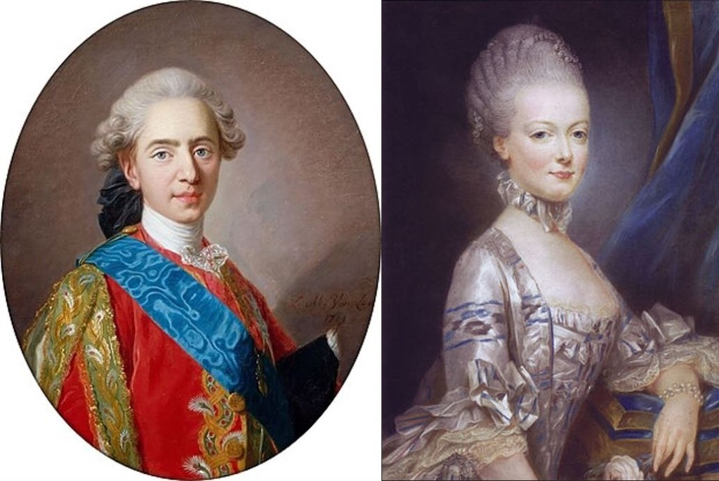 El futur rei Lluís XVI i la princesa Maria Antonieta