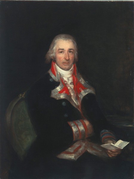 Josep Queraltó pintat per Goya. 
Militar de gran prestigi, catedràtic del Col·legi de Cirurgia San Carlos de Madrid