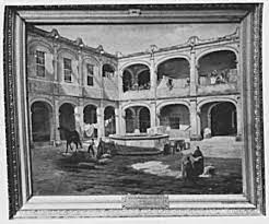 Claustre o pati central de l'Hospital Real de Naturales