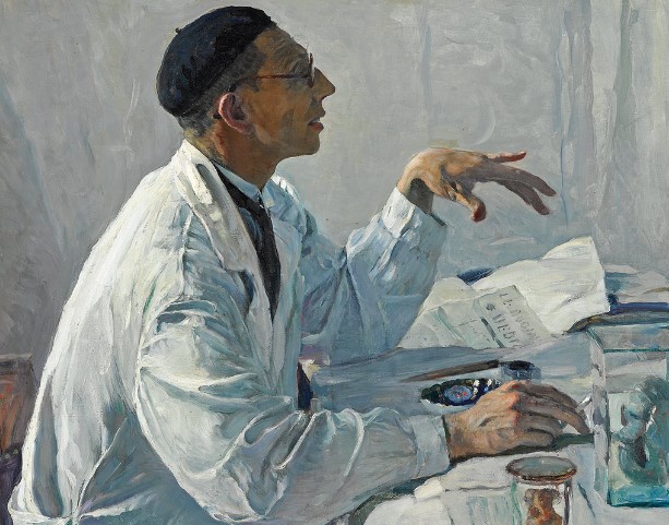 Retrat de Sergei Yudin pintat per una pintora russa