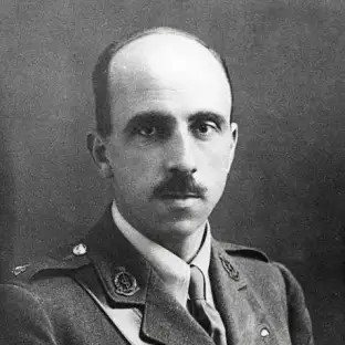 Harold Gillies vestit com militar britànic