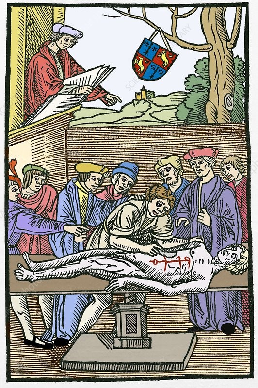 Dissecció dirigida per Mondino de Luzzi