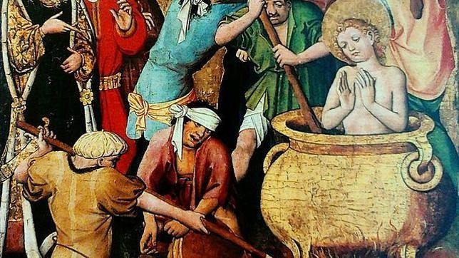 Martiri de Sant Vito, en una caldera amb oli bullent