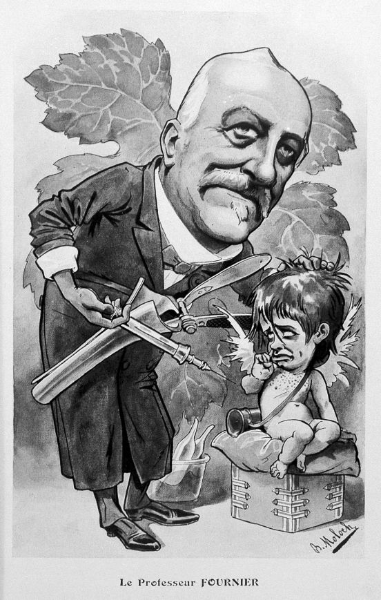 Caricatura de Fournier al Chanteclair (1908)