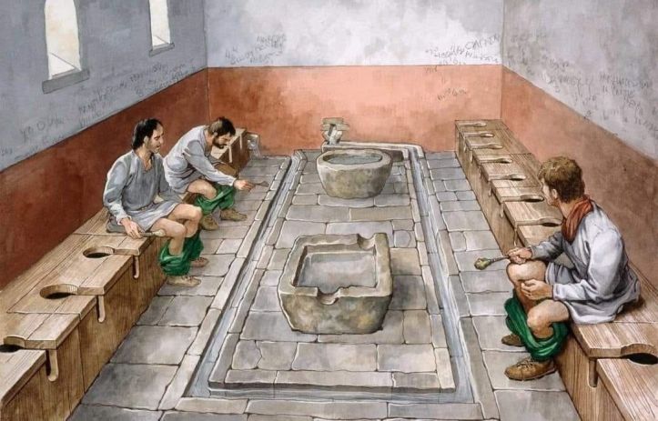 Latrines col·lectives a Roma