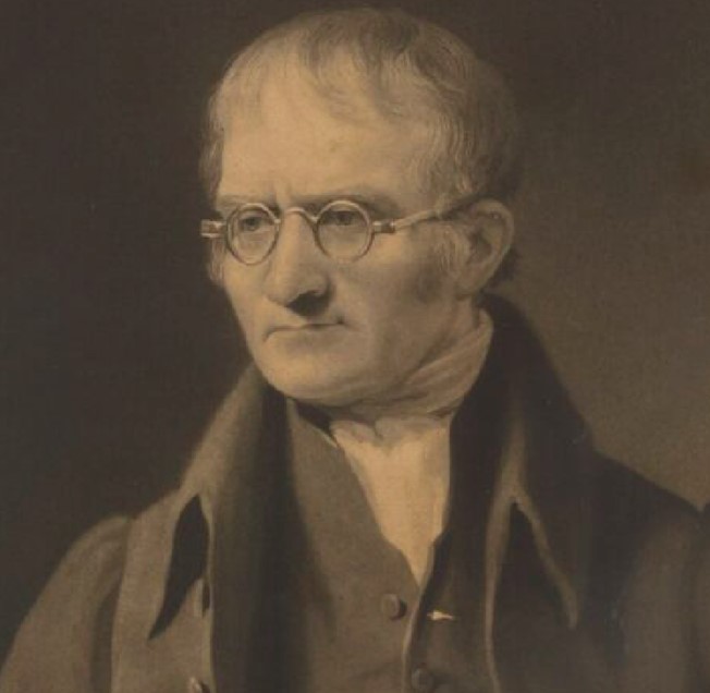 Retrat de John Dalton de 1835, exposat a la Galeria Nacional de retrats de Londres