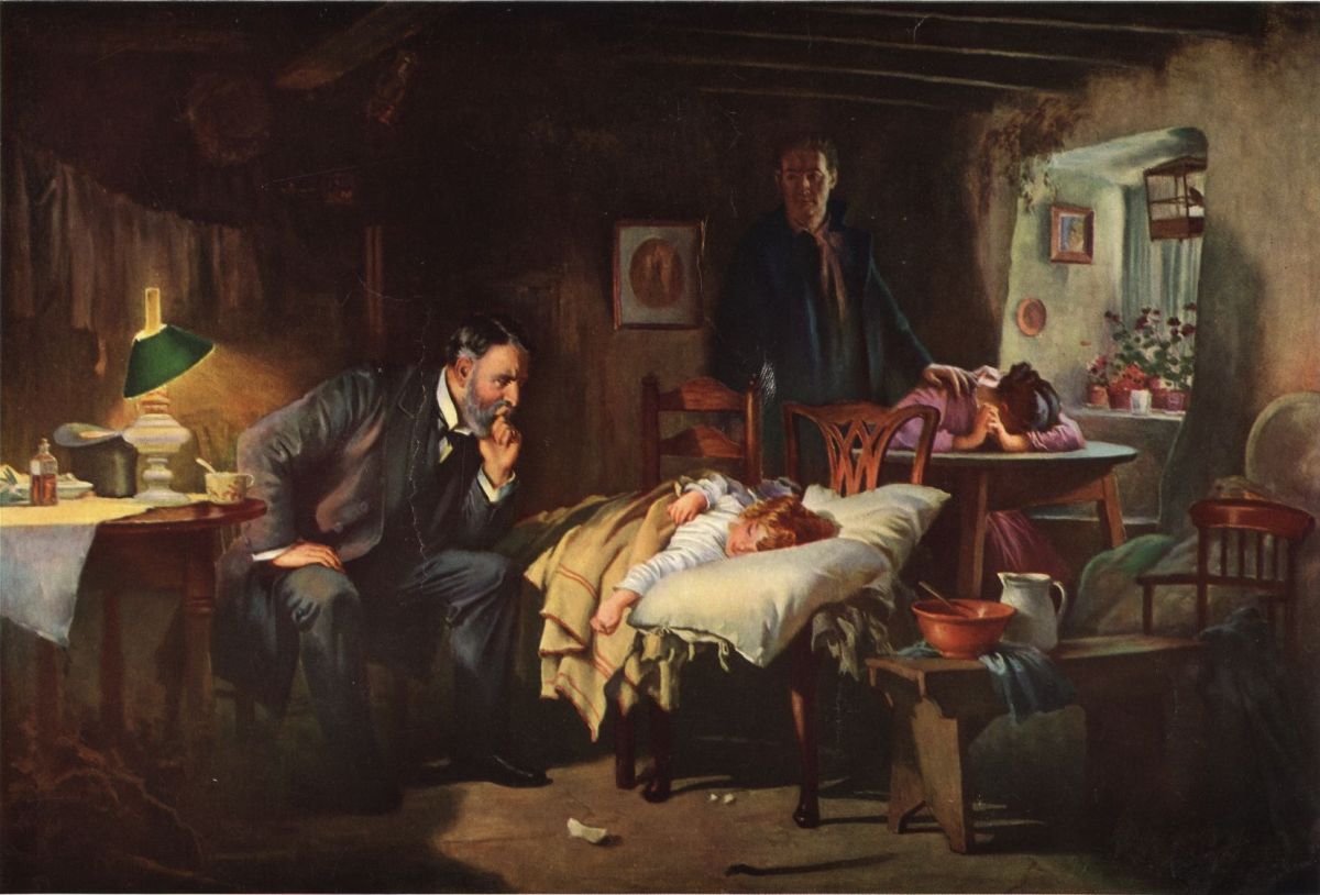 “El doctor” un quadre de sir Luke Fildes, paradigma del metge que tots voldríem per nosaltres