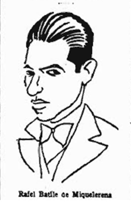 Caricatura de Rafel Batlle Miquelerena
