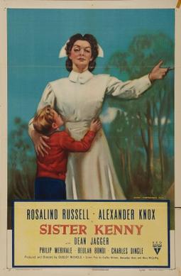 Cartell antic de la pel·lícula “Sister Kenny”