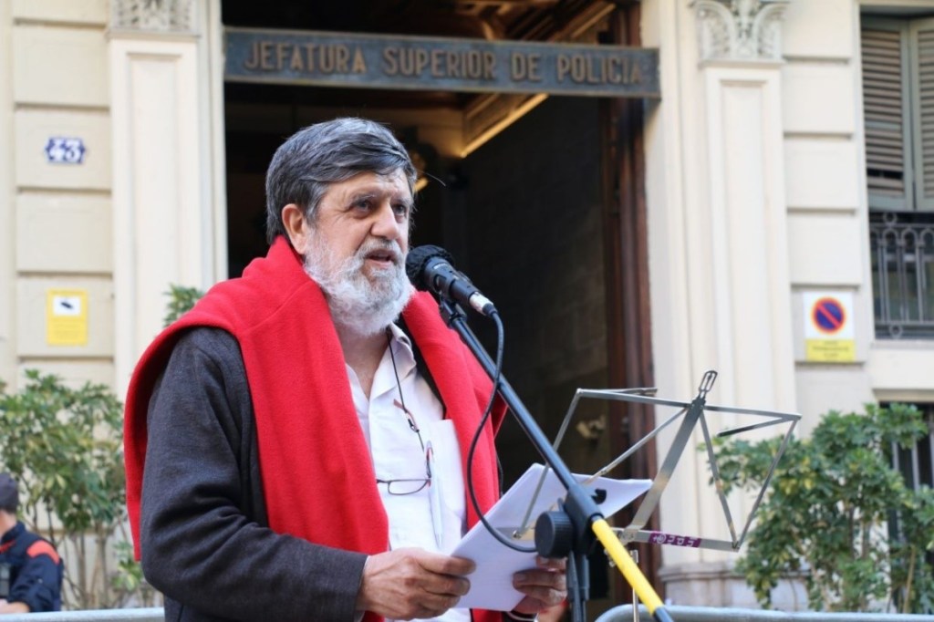 Joaquim de Boix, ja de gran, líder del SDEUB, i que seguí sent un lluitador antifranquista