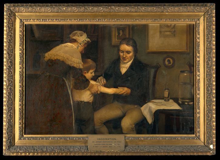 Jenner vacunant James Phipps