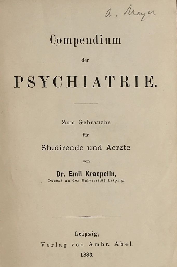 Tractat de Psiquiatria d'Emil Kraepelin